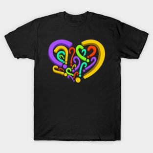 Who is in my heart? Different colors 2 T-Shirt